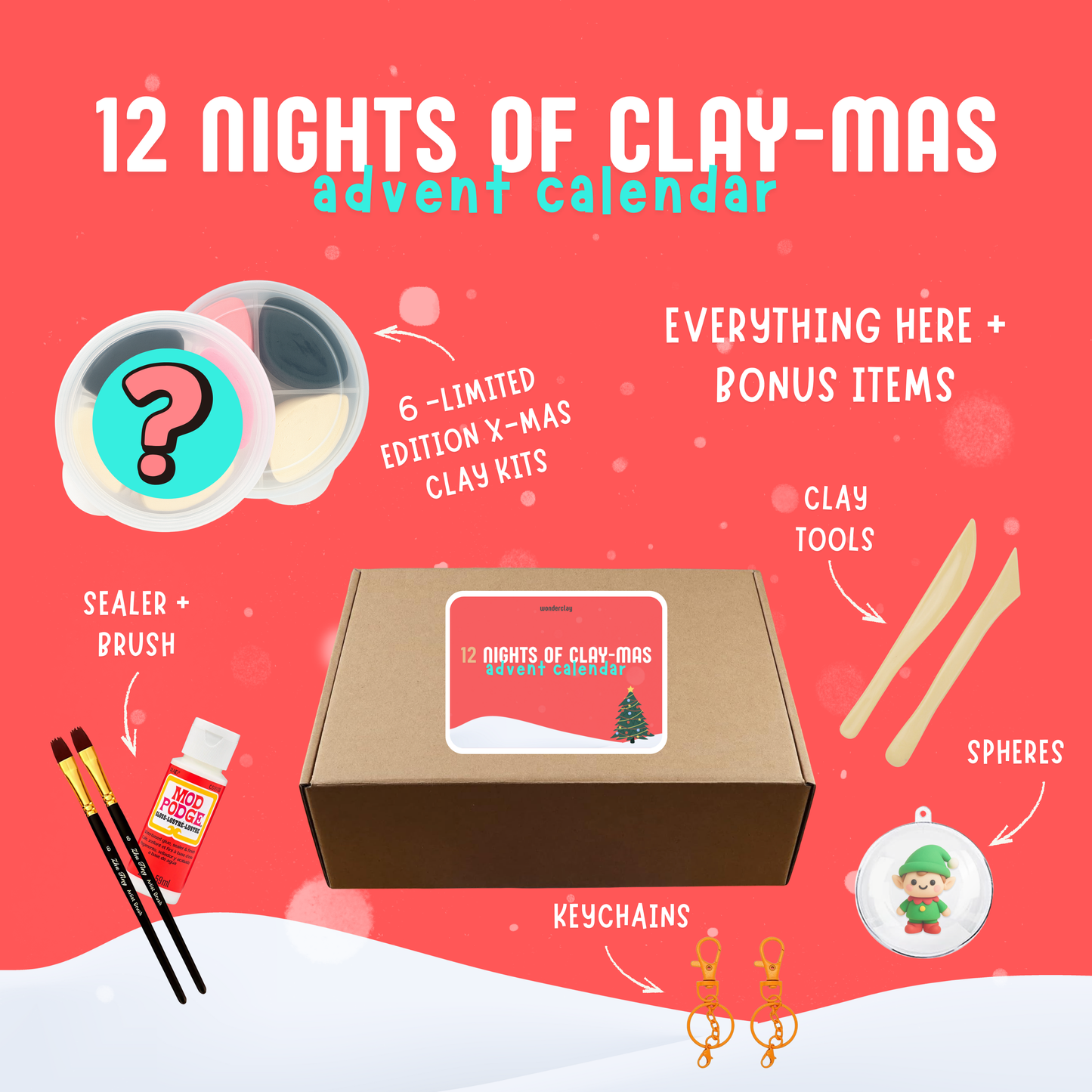 12 Days of Clay-Mas - Advent Calendar