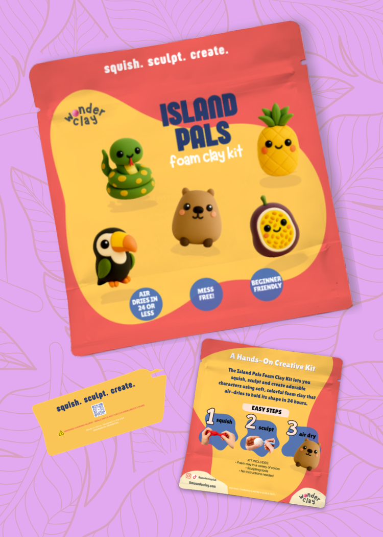 PRE ORDER! - Island Pal Bundle | Soft Air Dry Clay Craft Kit for Creative Projects