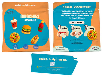 PRE ORDER! - Munchies Bundle | Soft Air Dry Clay Craft Kit for Creative Projects