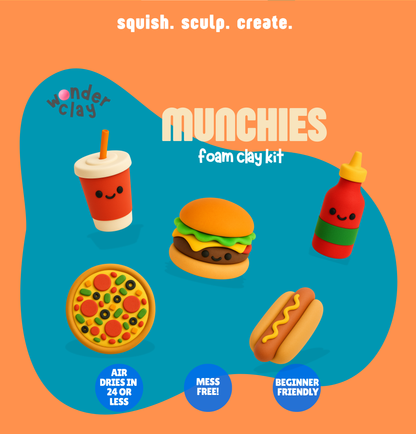 PRE ORDER! - Munchies Bundle | Soft Air Dry Clay Craft Kit for Creative Projects